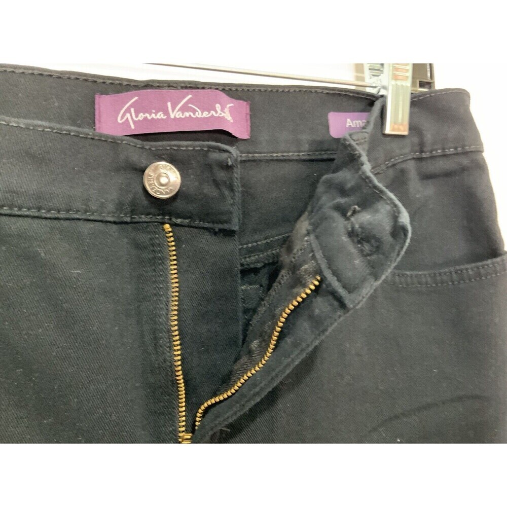 Gloria Vanderbilt Womens Amanda Jeans Black Size 12P - Picture 4 of 5